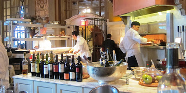Bar Dining and Wine at the OAK Long Bar + Kitchen at the Fairmont Copley Hotel