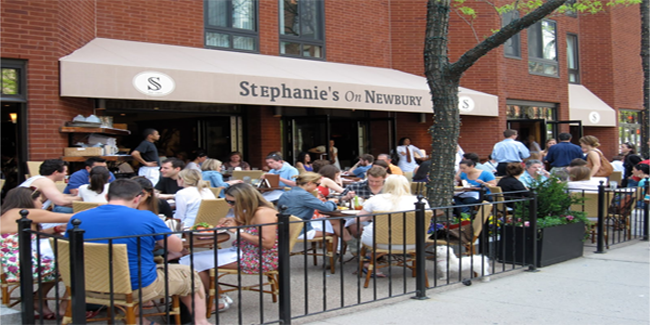 Lunchtime Patio Dining at Stephanie’s on Newbury, Boston