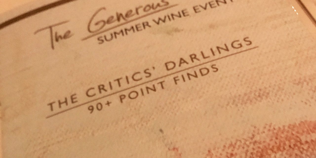 The Generous Pour 2017 at the Capital Grille, Boston