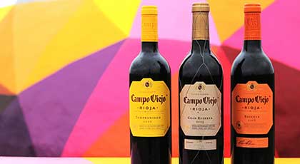 Wine by the winery Campo Viejo.